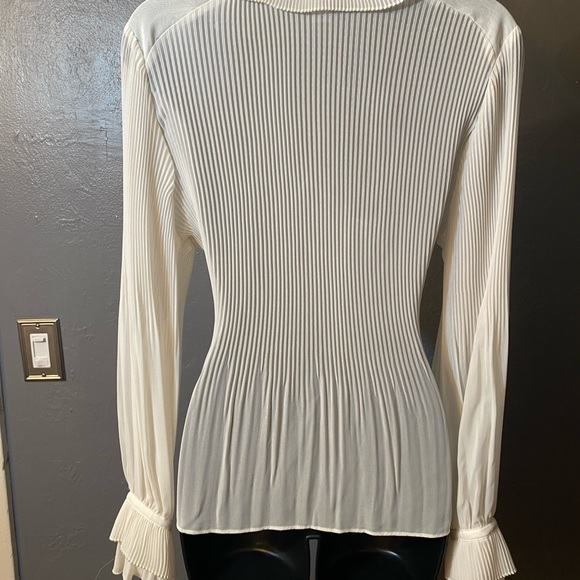 Worthington Sheer off-white Ruffle Blouse - Picture 14 of 16